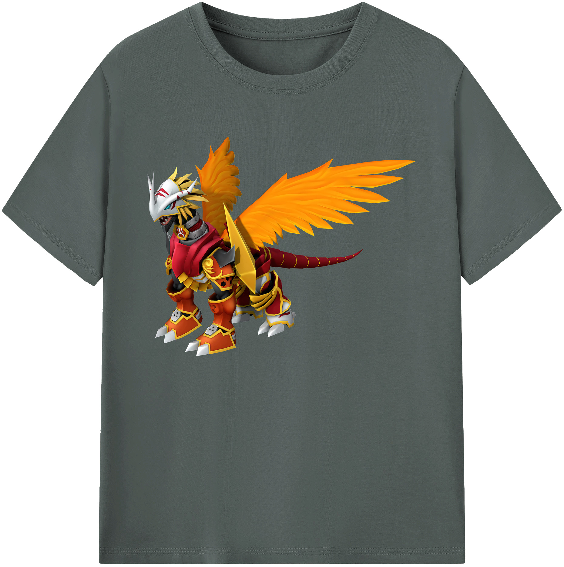 （画像用） Digimon デジタルモンスター/デジモン 綿100％ メンズ半袖Tシャツ｜肌触りやわらか＆通気性